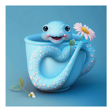 Snake Teacup Diamond Painting Zodiac Kit 11.81x11.81in