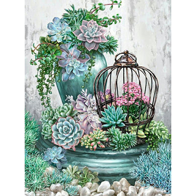 Succulent Plants Diamond Painting 30x40cm ADP9690