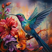 Load image into Gallery viewer, Diamond Painting Animals Hummingbird 40x40cm/15.7x15.7in
