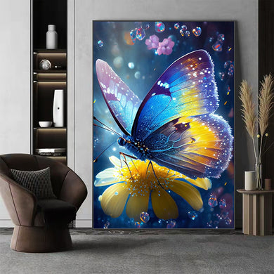 5D DIY Large Size Beautiful Butterfly Embroidery Art Wall 40x70CM/15.75x27.56inch
