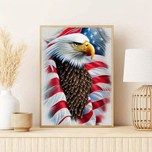 Load image into Gallery viewer, Custom Gem Painting American Flag Eagle
