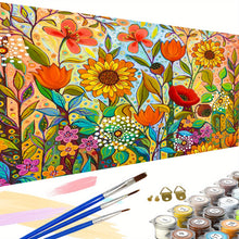 Load image into Gallery viewer, Flowers blooming Paint by Number for Adults , Diamond Craft 40x90CM/15.7x35.4inch
