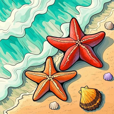 Two Starfish And Two Shells