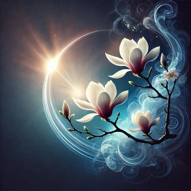 Branch Of Magnolia Flowers