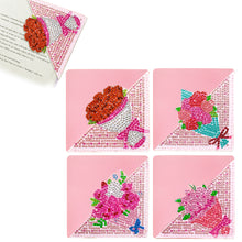 Load image into Gallery viewer, Bouquet of flowers 4 Corner Bookmarks ADP10044
