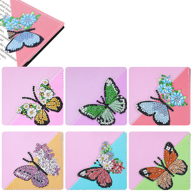 Colorful Butterfly 6 Corner Bookmarks ADP10039