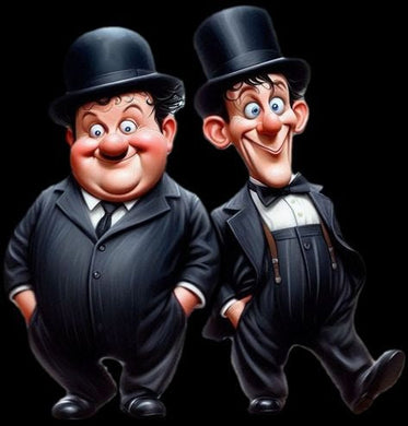 Cartoon Depiction Of Two Characters