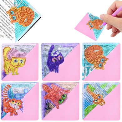 WIVICO 8 Pcs Diamond Painting Bookmarks, Slipper Corner Bookmark Diamond  Art Bookmarks for Book Lovers,DIY Diamond Painting Kits for Kids Adults