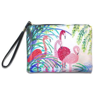 Four Flamingo Diamond Painting Craft Bag ADP9953
