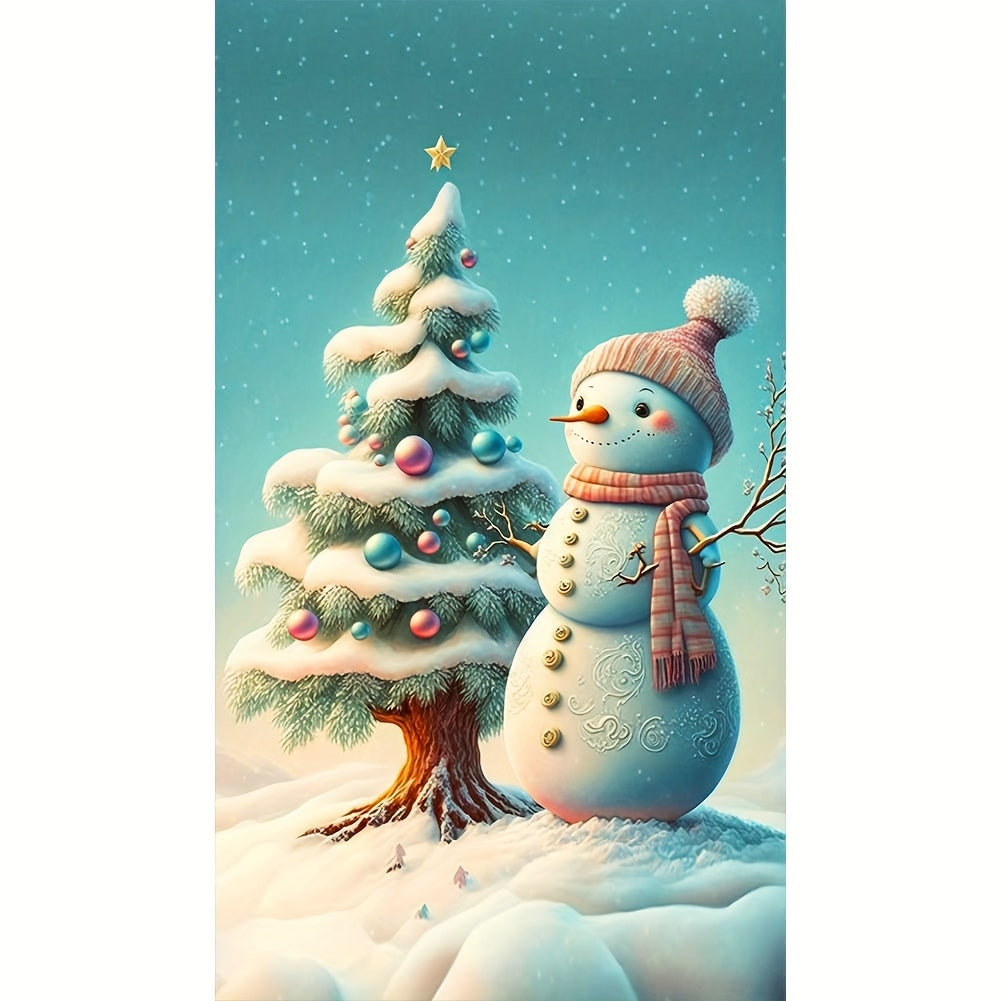 Large Size Diamond Painting Drill 40x70cm/15.75inx27.57in Christmas Snowman