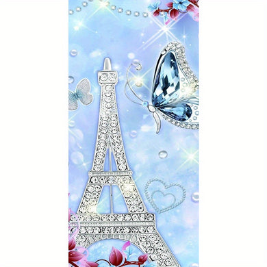 Diamond Painting Iron Tower Design For Beginners30 * 60cm/11.81 * 23.62 In