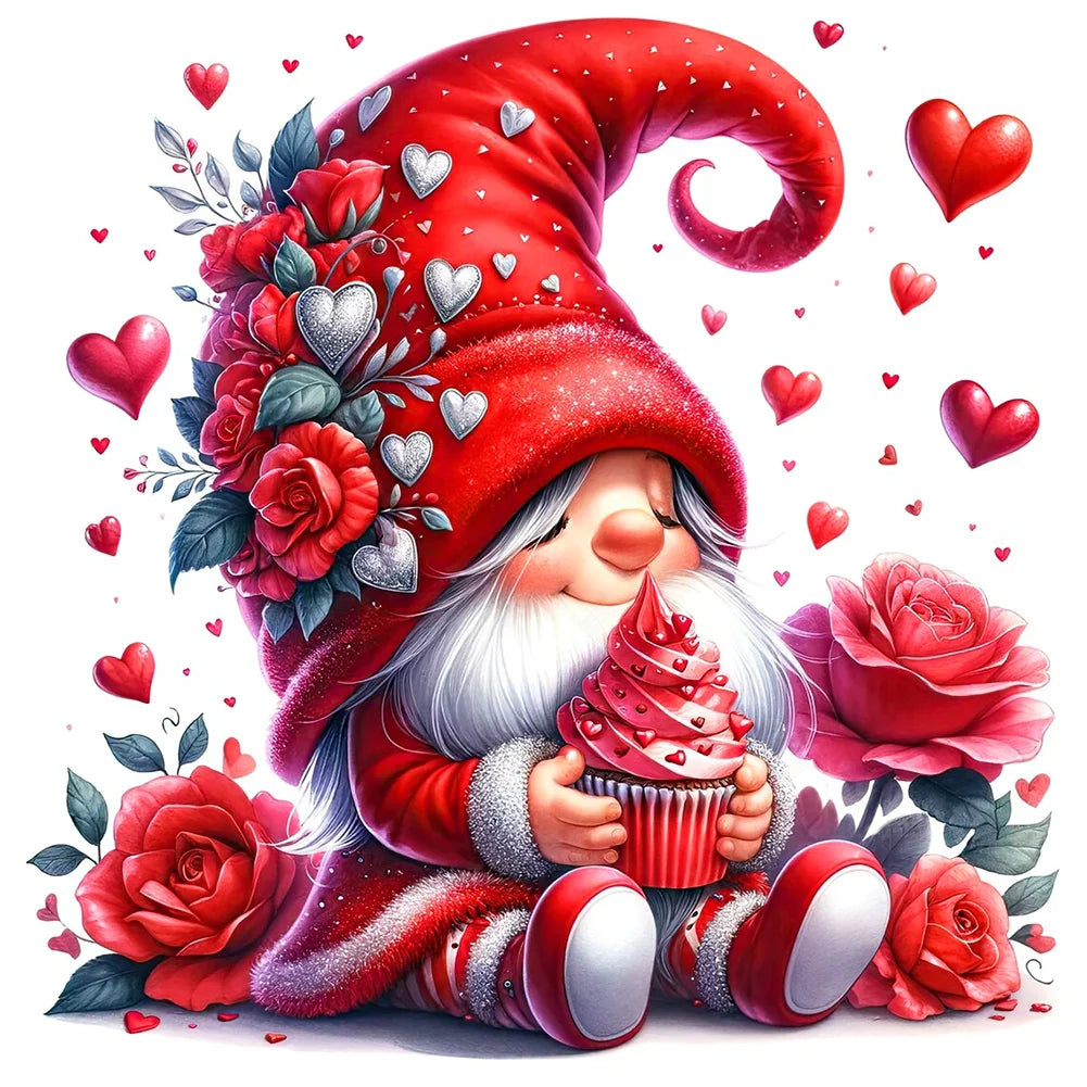 Cupcake Valentines Day Gnome Gift