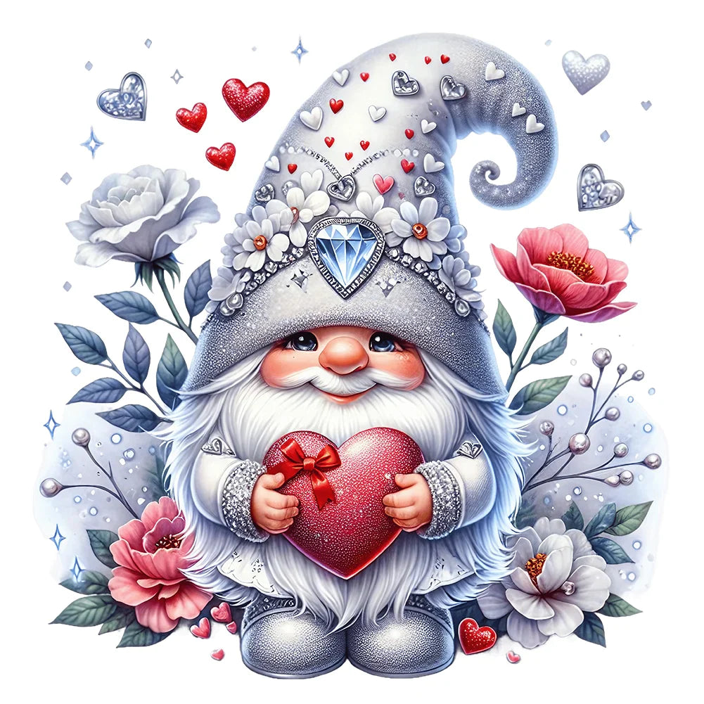 Beginner Diamond Painting Valentines Day Gnome