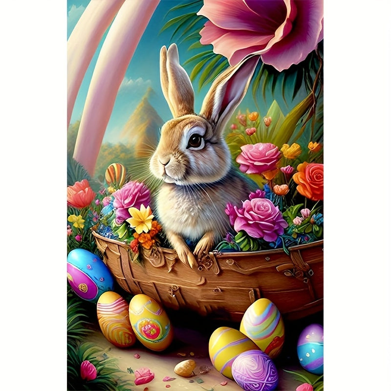 Rabbit Easter Egg Diamond Embroidery