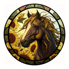 Load image into Gallery viewer, Sunflower Horse 30x30cm/11.8inx11.8in Diamond Painting

