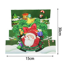 Load image into Gallery viewer, 3D Pop-Up Christmas Diamond Painting Card – DIY Sparkling Holiday Greeting with Resin Diamonds
