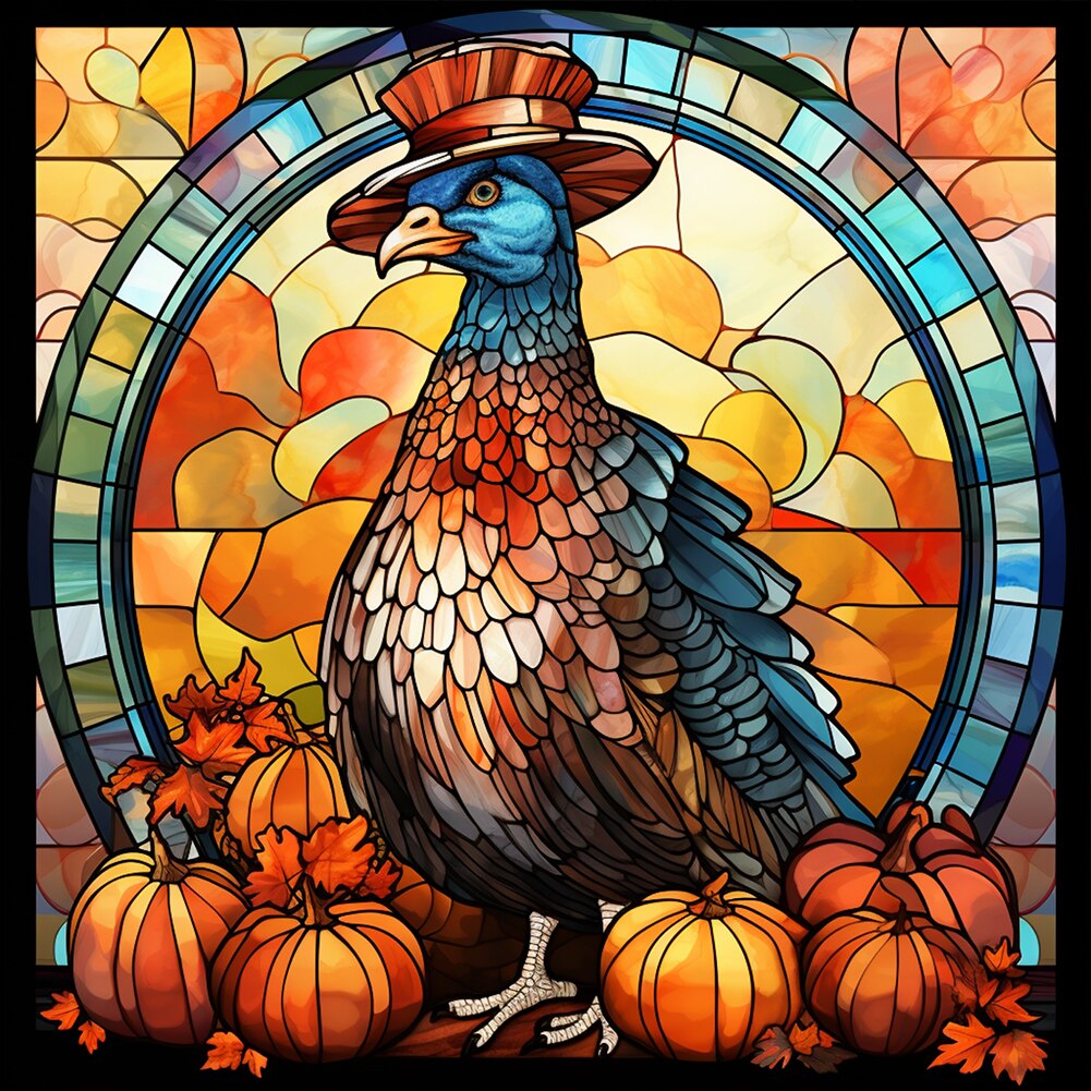 Turkey Stained Glass Diamond Painting Kit