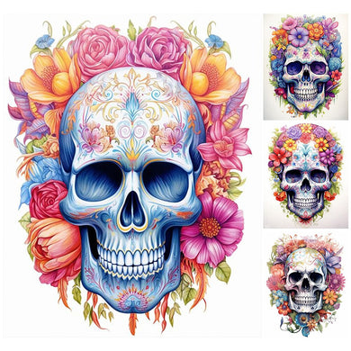 Skull Flower Kit Home Decoration Art Craft