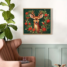 Load image into Gallery viewer, Flower Garland And Deer Cheap Diamond Painting Kits
