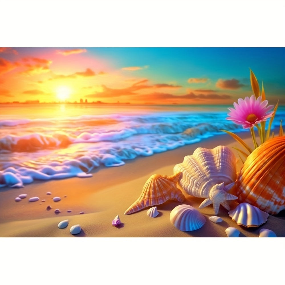 Diamond Art By Leisure Arts - Colorful Shells By The Sea