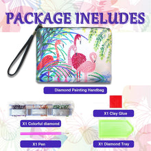Load image into Gallery viewer, Four Flamingo Diamond Painting Craft Bag ADP9953
