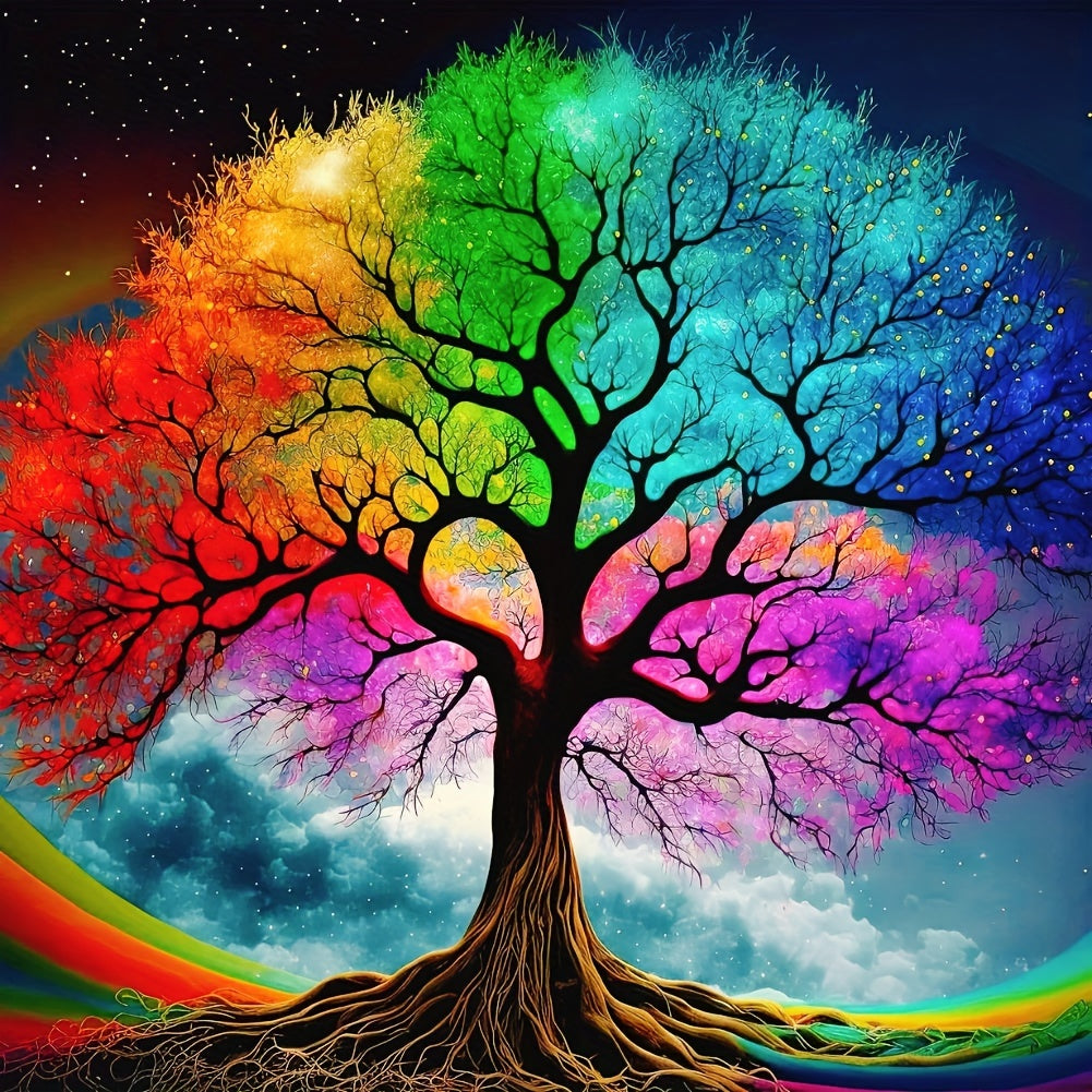 靉嘔 Ay-o 「A happy rainbow colors tree」 image.jpg