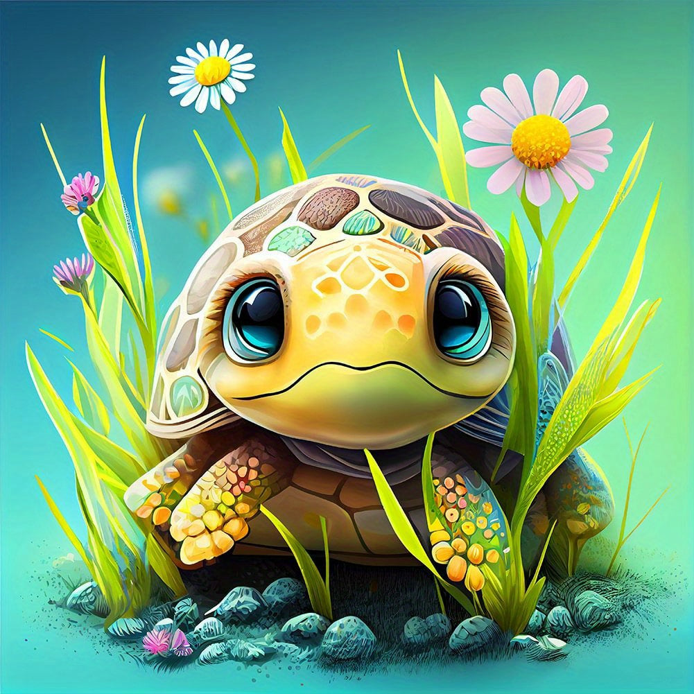 Turtle Diamond Painting - 7.87inx7.87in