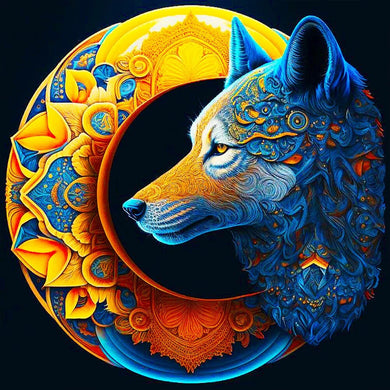 Crescent and Wolf Kit  - 40x40cm