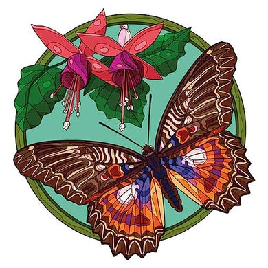 Whitelotous Stained Glass Butterfly 5D Diamond Painting Kits 30x30cm/12x12in ADP10072
