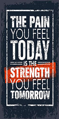 Aphorisms The Pain You Feel Today Is The Strength You Feel Tomorrow 12x18inch