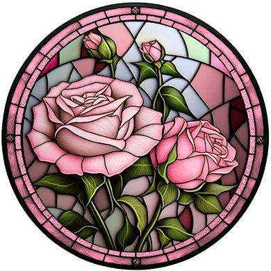 Pink Rose Diamond Painting Kits for Adults 30x30cm/11.81x11.81in ADP9936