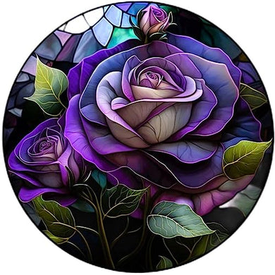 Purple Rose Diamond Painting Kits for Adults 30x30cm/11.81x11.81in ADP9939