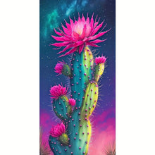 Load image into Gallery viewer, Large Size 40x70cm/15.75inx27.57in Cactus Flower Diamond Painting
