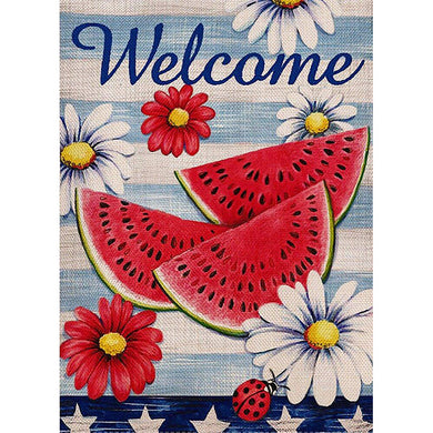 Watermelon 11.8x15.7 Inches 5D Diamond Painting Landscape Pictures Summer