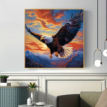 Load image into Gallery viewer, Eagle Fly Over The Mountain - Large Size 40x40cm/15.7x15.7Inches
