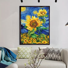 Load image into Gallery viewer, Kit Diamond Painting - Starry Sky Sunflower
