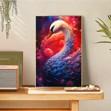 Load image into Gallery viewer, Best Diamond Art Kits Swan With Flower Large Size 30x50cm/11.8x19.7 Inch
