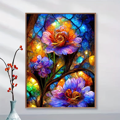 Extra Large Diamond Painting Kits Colorful Flowers Exotic Flowers - 50x70cm/19.69x27.55in