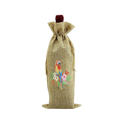 Parrot - Wine Bottle Bags DIY Crafts - Diamond Art