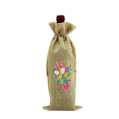 Tulip Flower - Wine Bottle Bags DIY Crafts