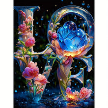 Load image into Gallery viewer, 30x40cm LOVE Flower Diamond Painting
