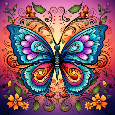 Colorful Butterfly 40x40cm/15.7x15.7in