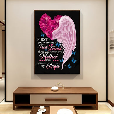 Create a Beautiful Butterfly Heart Artwork for Your Home Decor 12x16inch