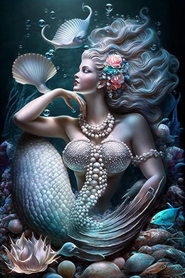 Diamond Painting Kits Pearl Mermaid 12x16in