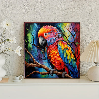 Beautiful Parrot - 40x40cm/15.7x15.7in - Diamonds For Diamond Painting