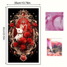 Load image into Gallery viewer, New Red Rose Cat - 13.78x25.59inch
