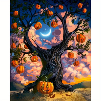 Dark Pumpkin DIY Halloween Home Decor 16x20inch