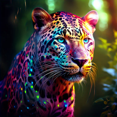 Colorful Leopard 40x40cm/15.7x15.7in