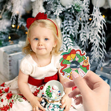 Load image into Gallery viewer, 8/15pcs Christmas Diamond Keychain Keyring Christmas Art Diamond Stickers for Kids Adults Gift
