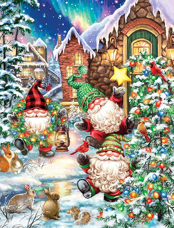 Paint With Gems Gnomes Christmas Winter